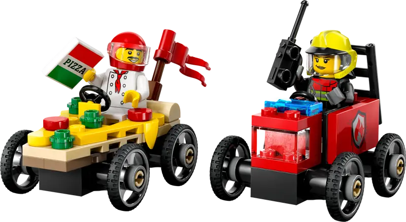 60458 Pizza vs. Fire Truck Race