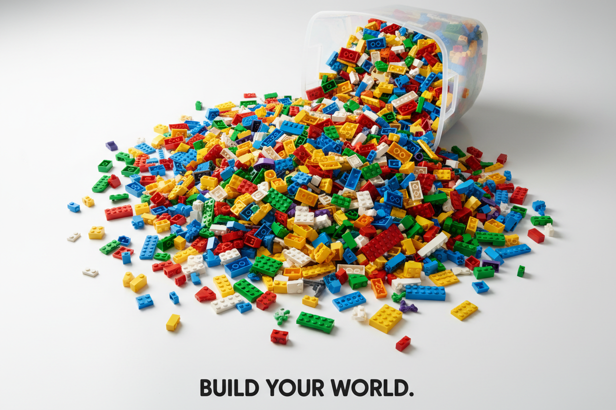 BULK LEGO® & LEGO® Technic™, 4oz, 2.5, 5, 10LBS, Plates and Parts!