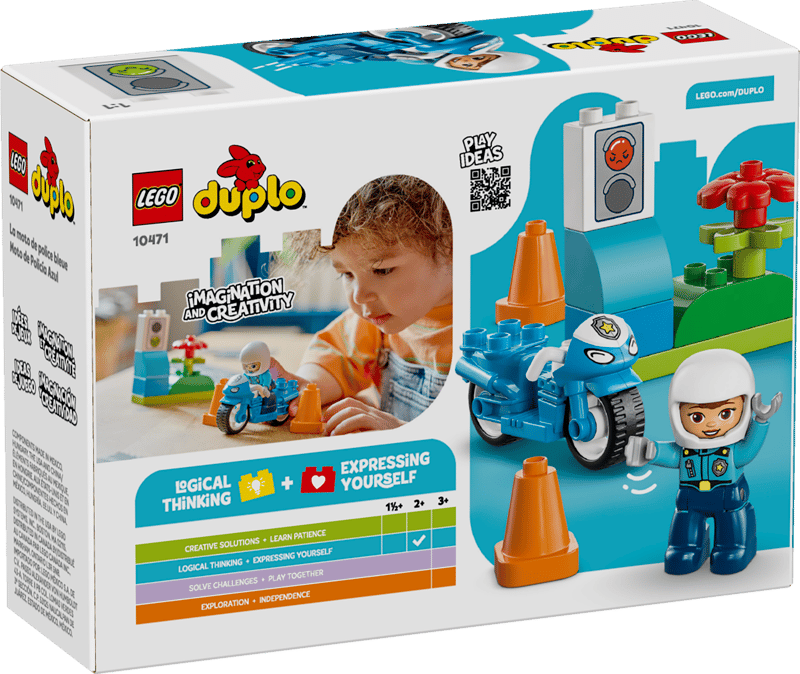 10471 LEGO® Blue Police Motorcycle