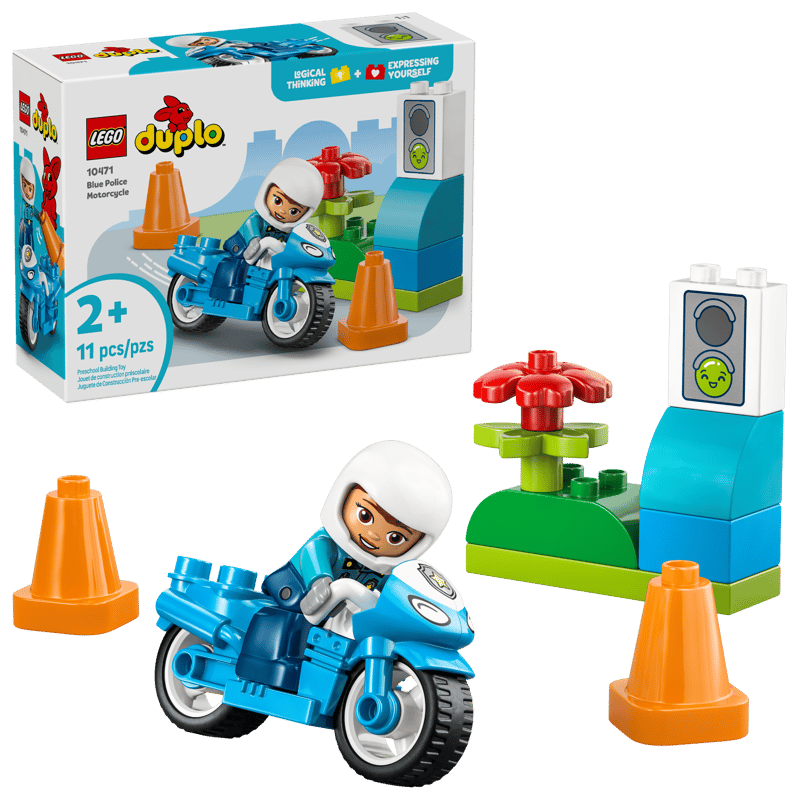 10471 LEGO® Blue Police Motorcycle