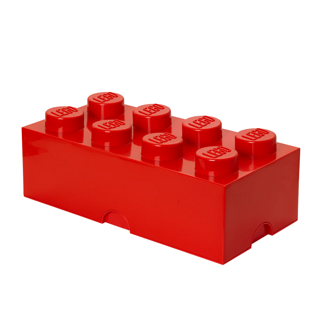 8-Stud Storage Brick – Red