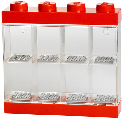 40650601 8-Minifigure Display Case – Red