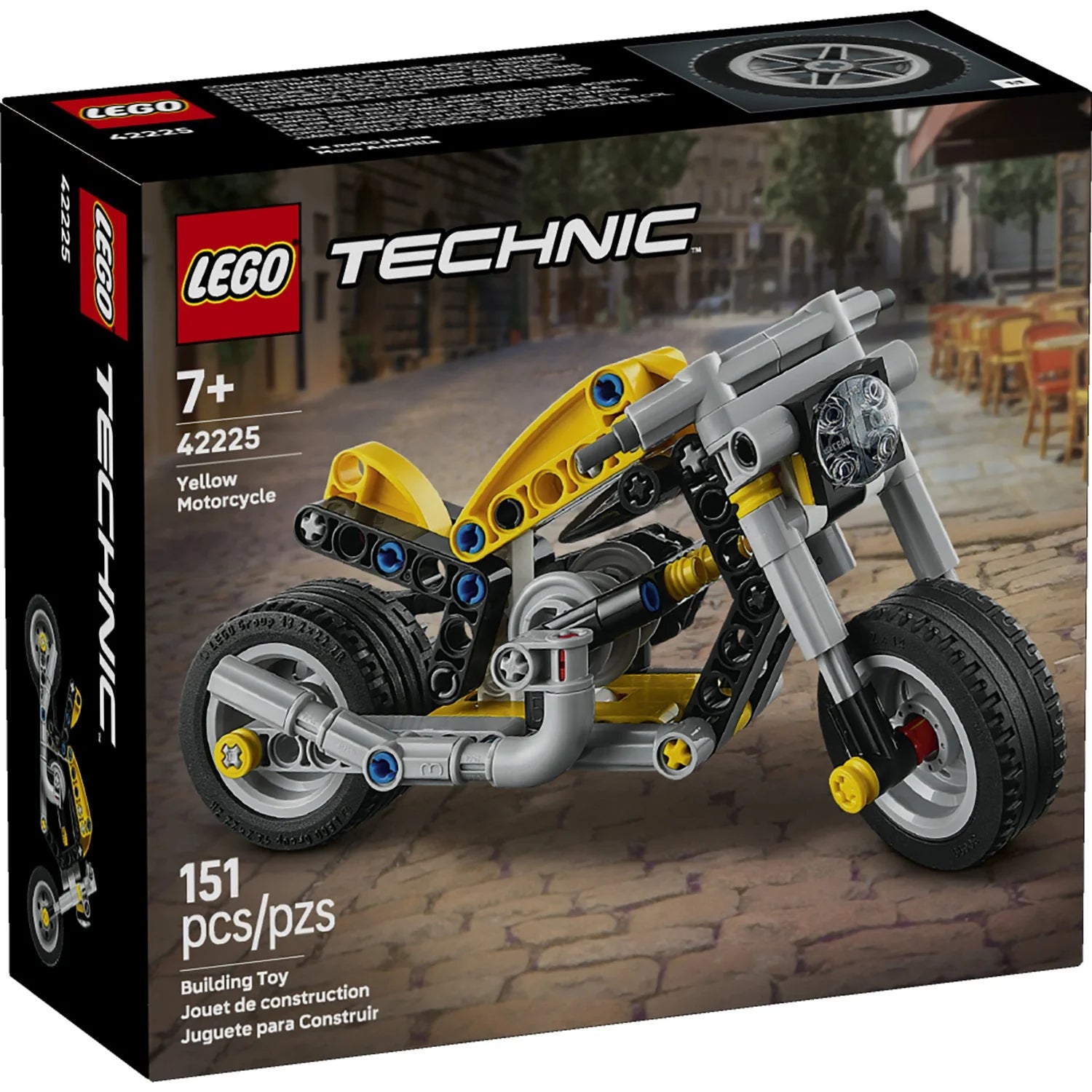 42225 Yellow Motorcycle