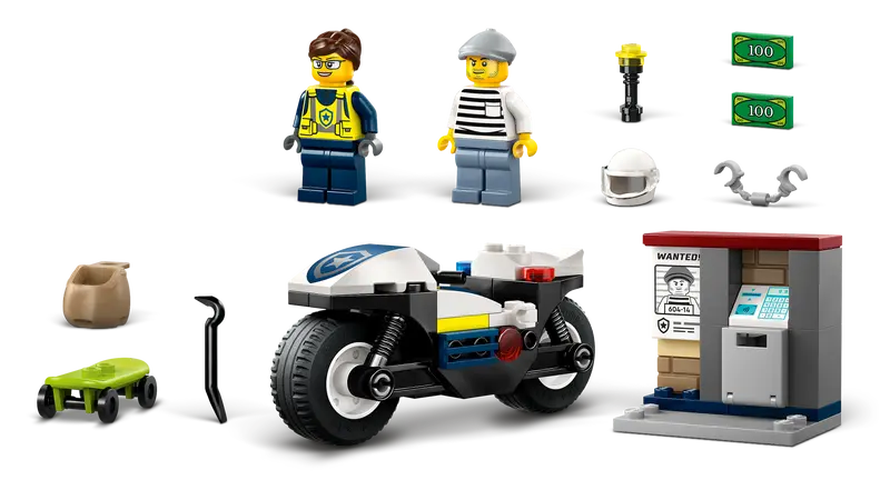 60455 Police Motorcycle Chase