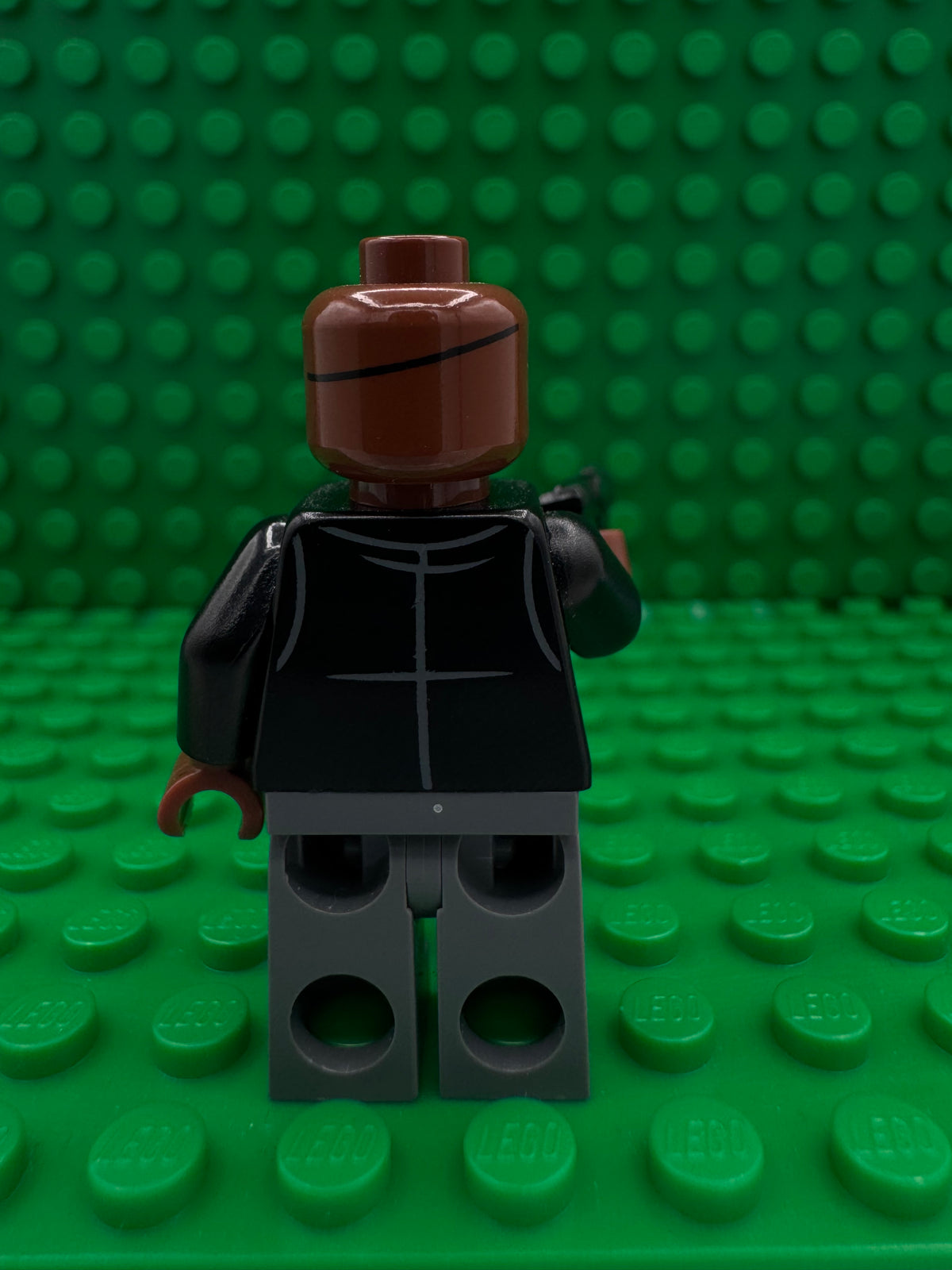 sh0185 Nick Fury - Leather Trench Coat, Dark Bluish Gray Legs