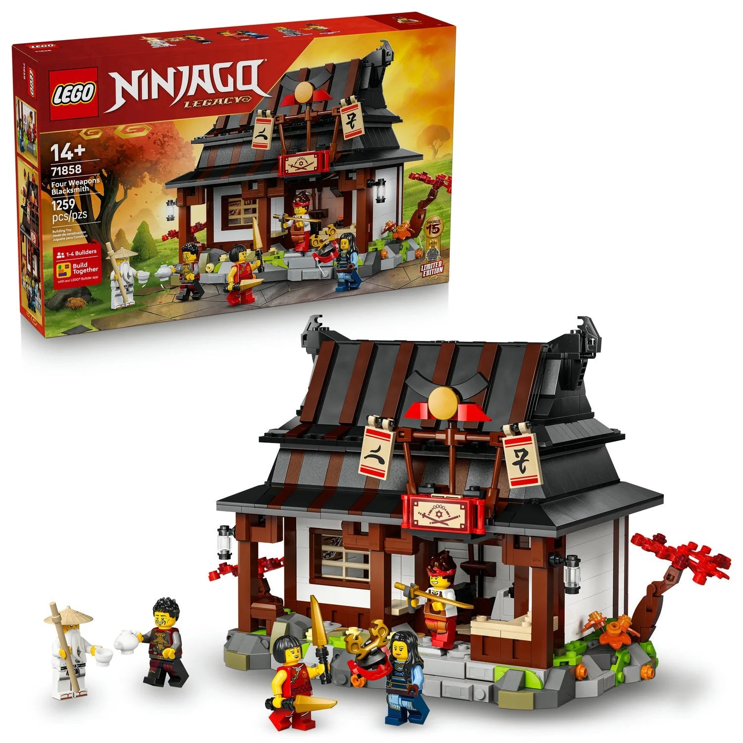 71858 NINJAGO® Four Weapons Blacksmith 15th Anniversary