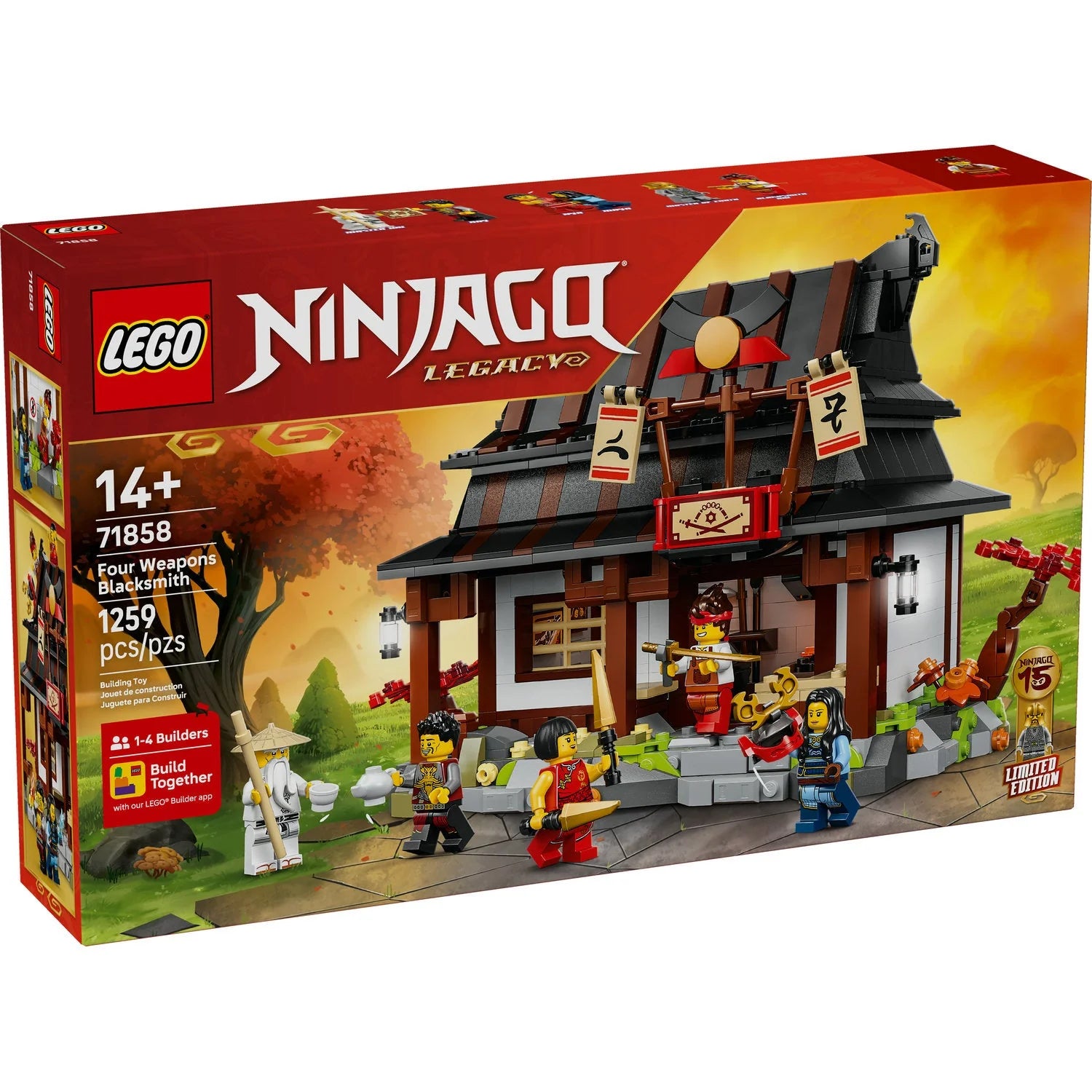 71858 NINJAGO® Four Weapons Blacksmith 15th Anniversary