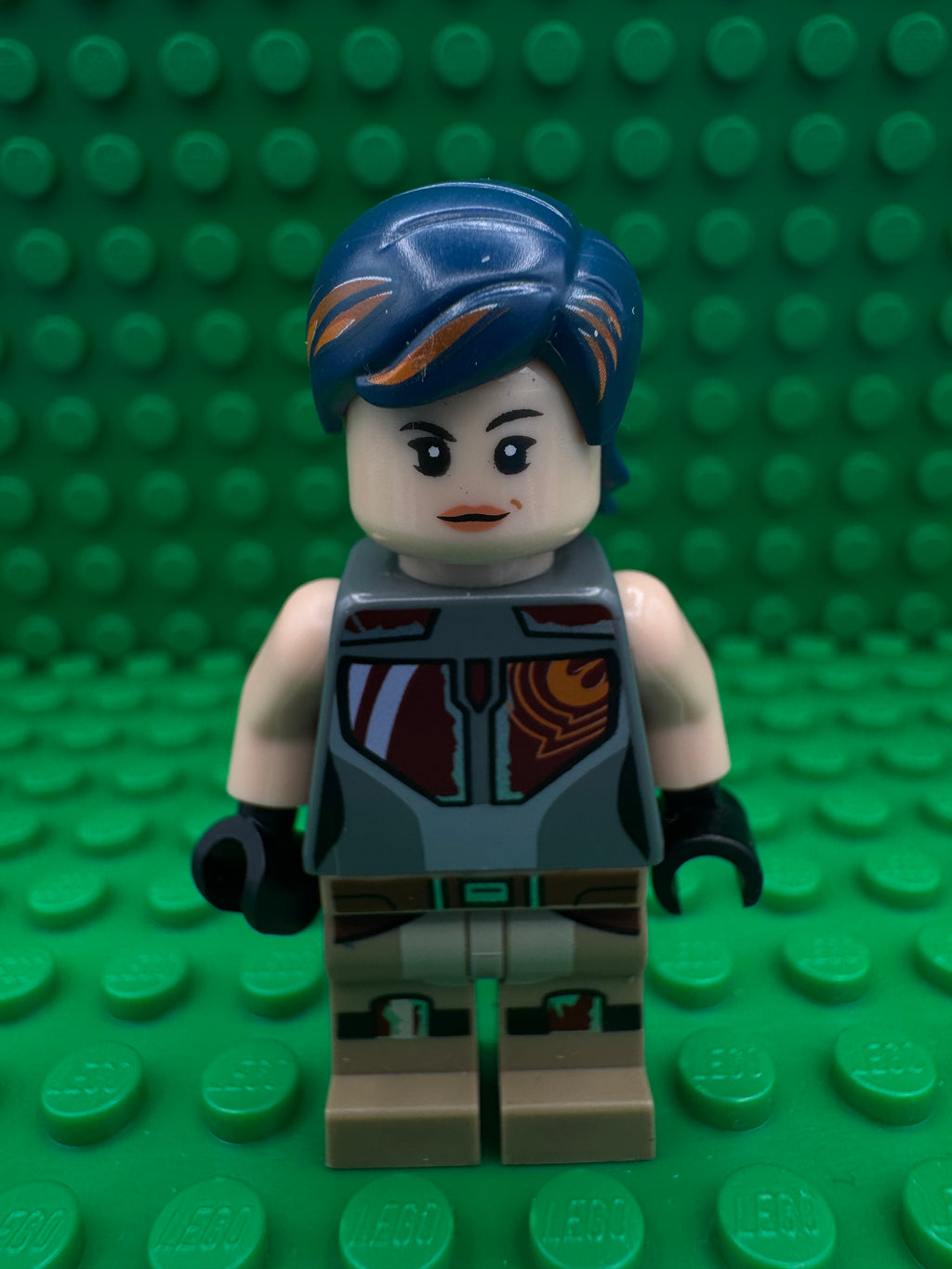 sw0616 Sabine Wren - Dark Blue Hair with Orange Highlights