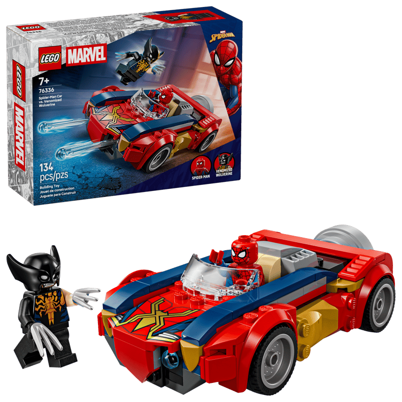 76336 Spider-Man Car vs. Venomized Wolverine