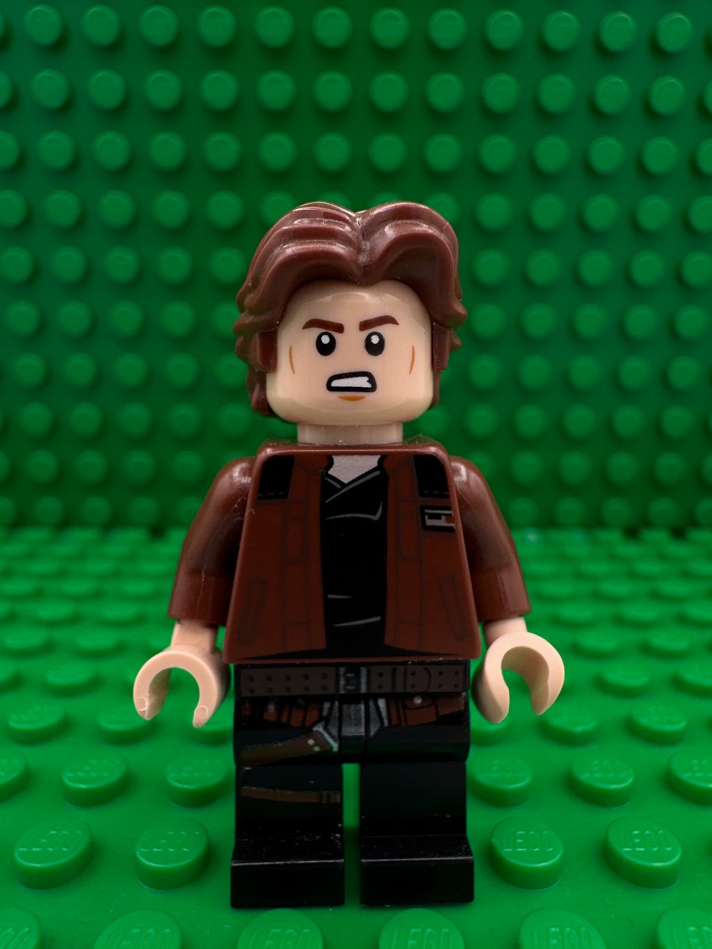 sw0921 Han Solo, Black Legs with Holster Pattern, Brown Jacket with Black Shoulders