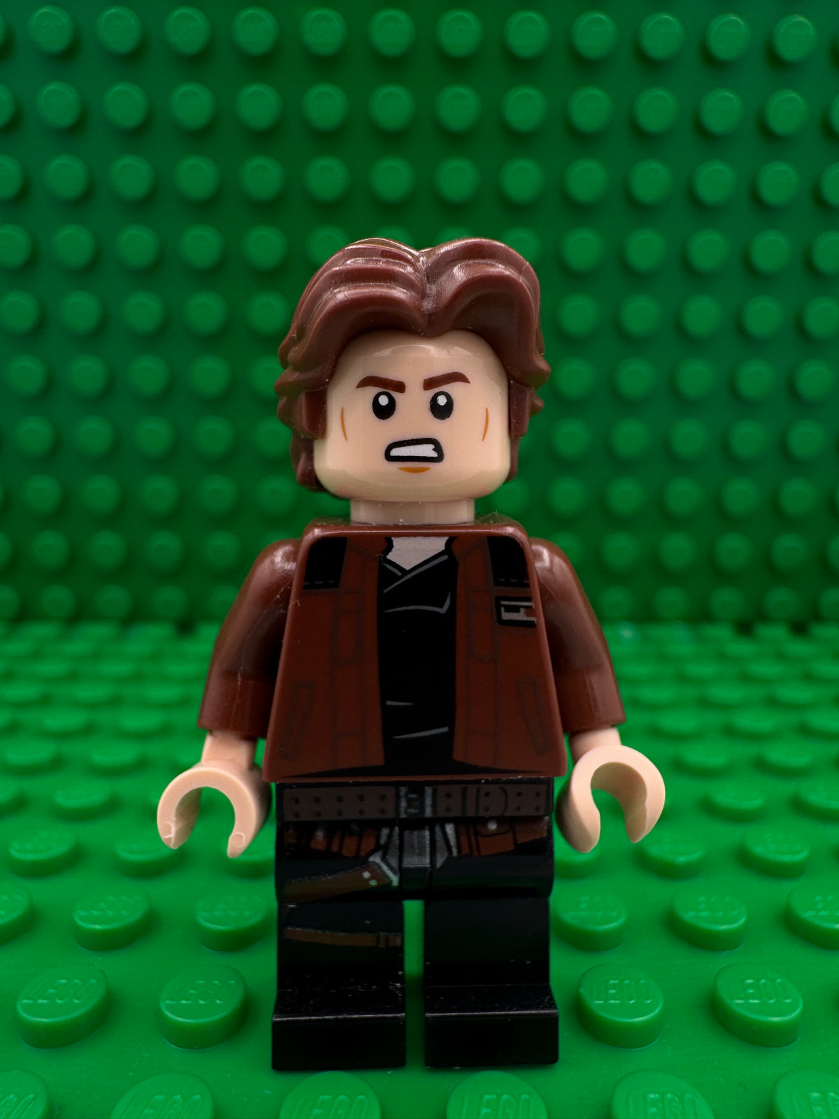 sw0921 Han Solo, Black Legs with Holster Pattern, Brown Jacket with Black Shoulders