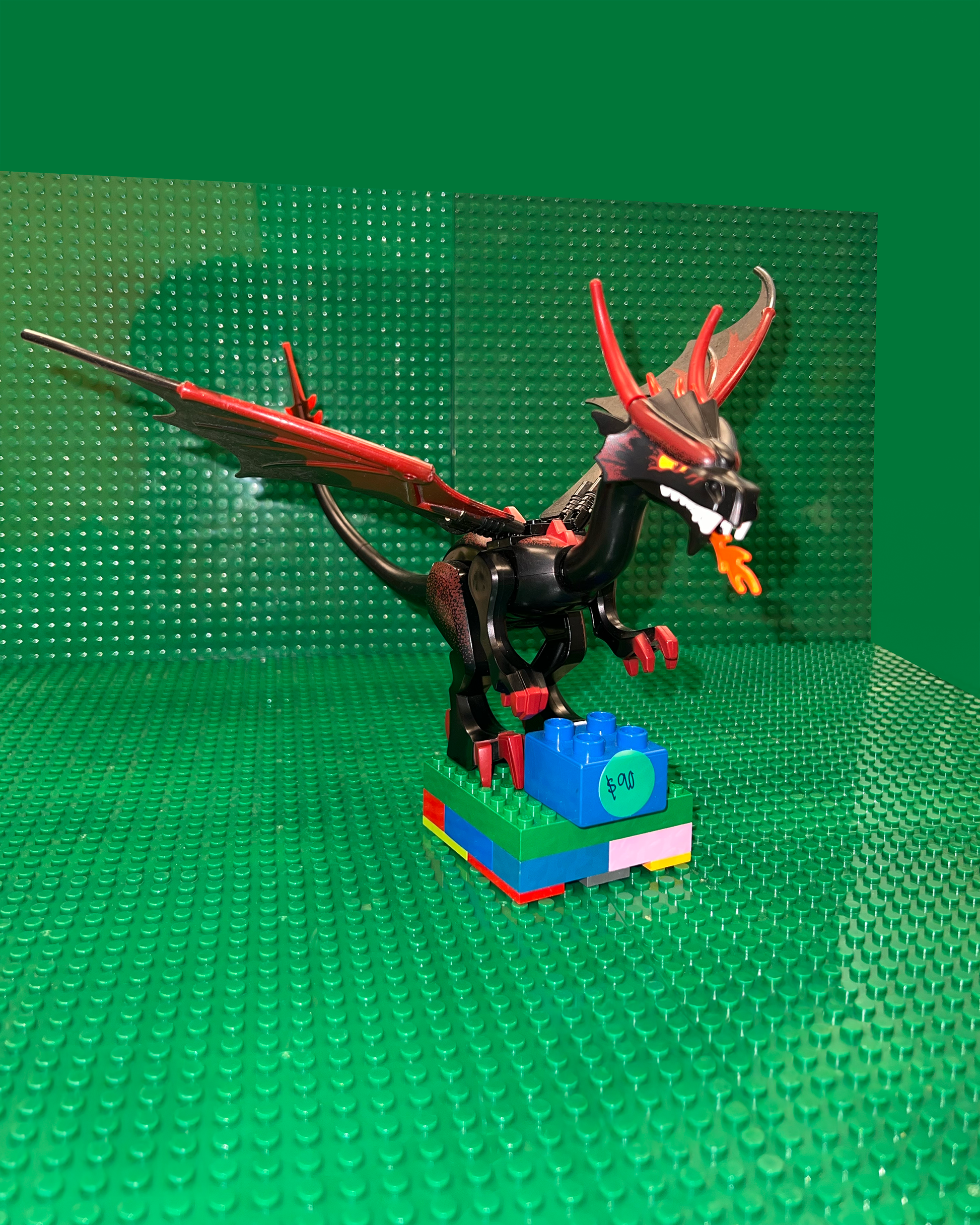 Dragon02 - Dragon, Fantasy Era, Black Head