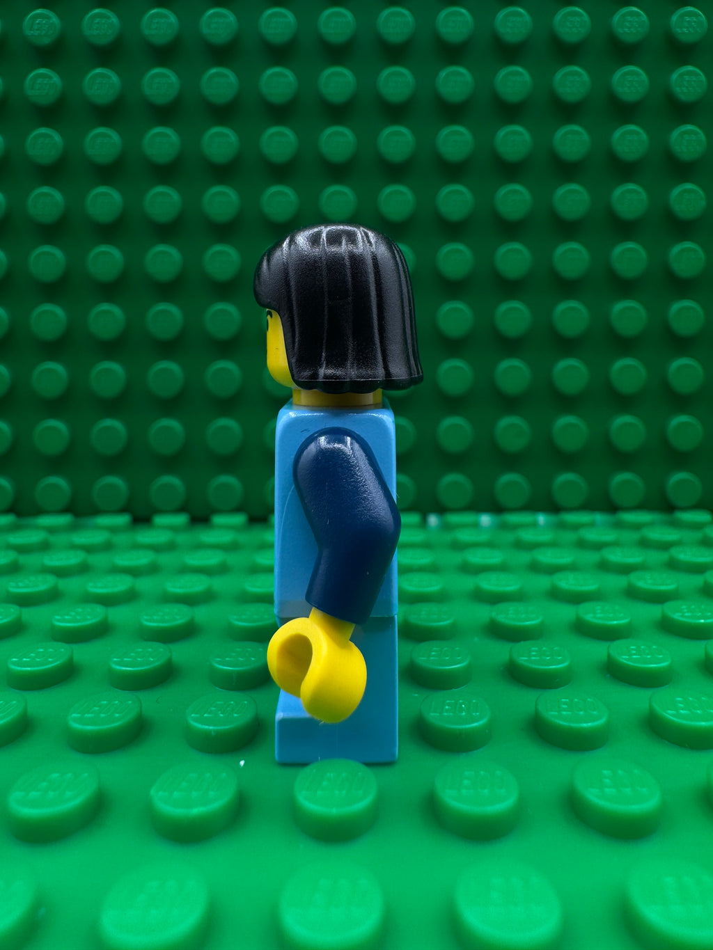 sw0054 Boba Fett, Young - Medium Blue Shirt, Yellow Head