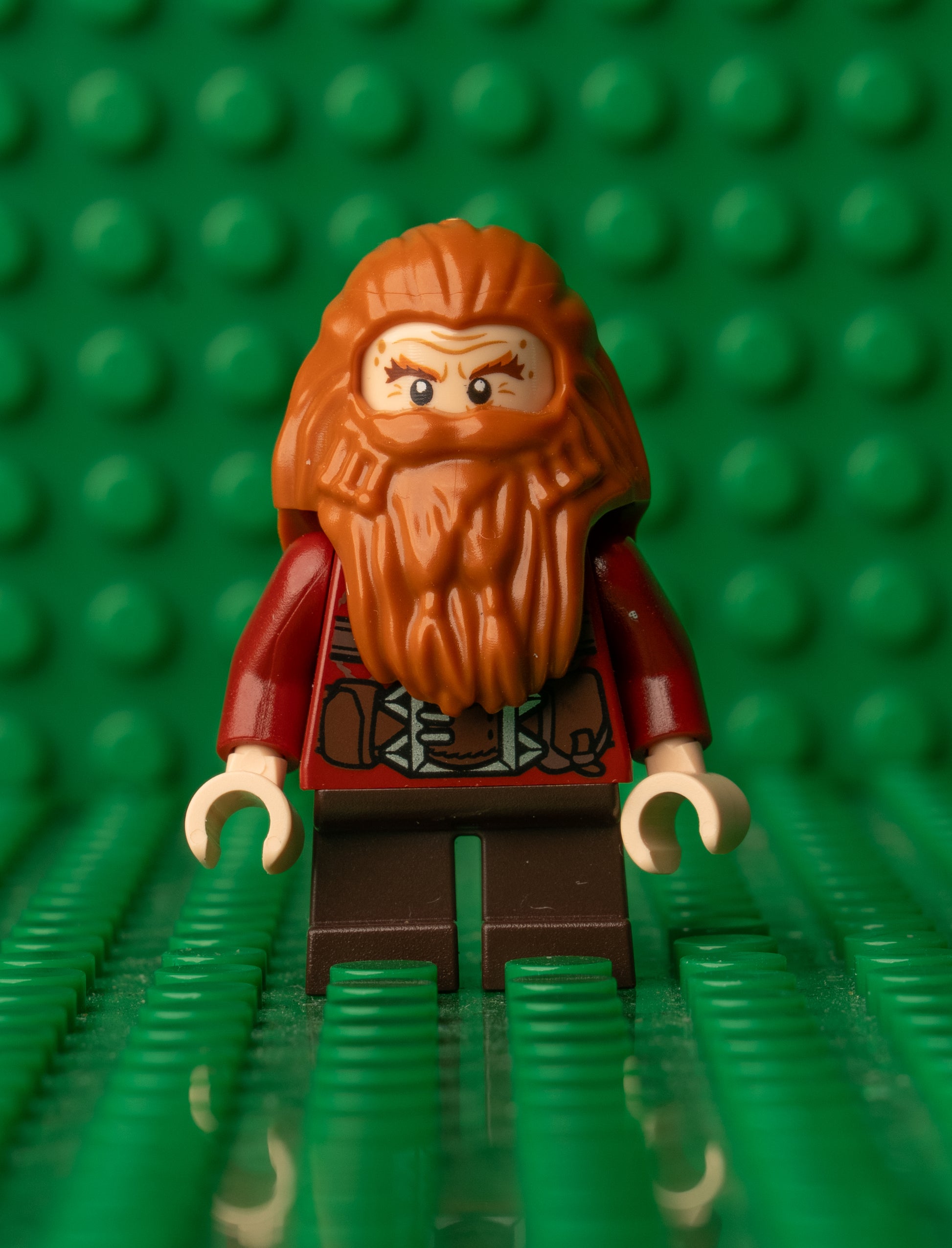or055 LEGO The Hobbit Gloin the Dwarf – Dark Orange Hair