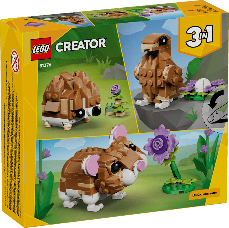 31376 Cute Hamster with a Flower