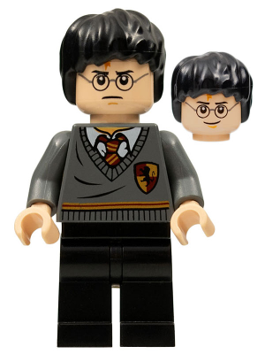 hp094 - Harry Potter - Gryffindor Stripe and Shield Torso, Black Legs
