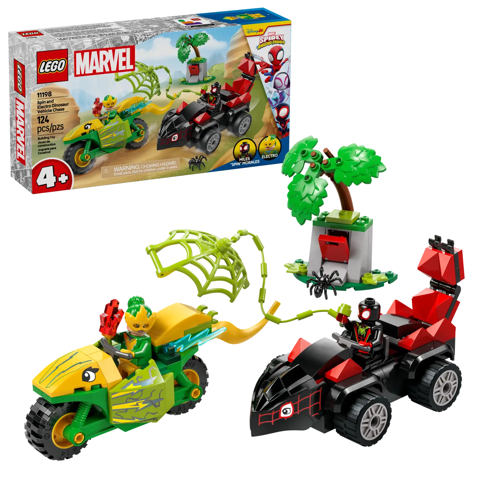 11198 - Spin and Electro Dinosaur Vehicle Chase