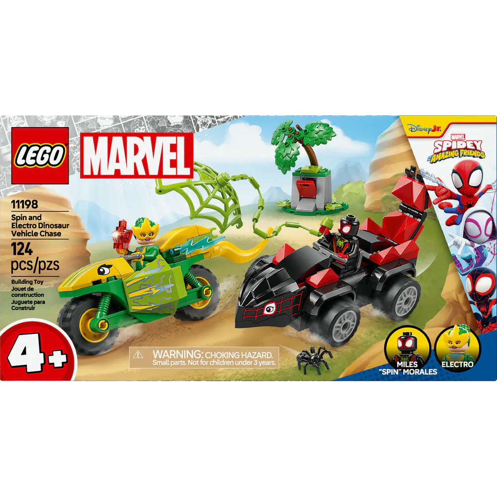 11198 - Spin and Electro Dinosaur Vehicle Chase