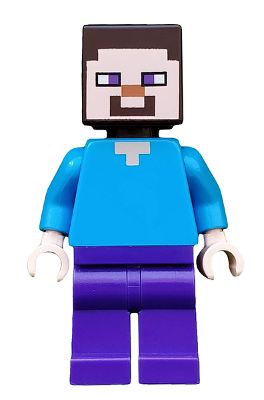 min009 - Steve (Light Nougat) - Dark Purple Legs